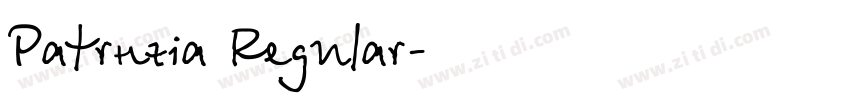 Patrízia Regular字体转换